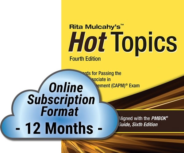 Hot Topics CAPM Exam Flashcards - 4th Edition - Cloud Subscription - 12 Month